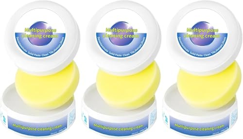 WKAYsIV Shoe Cleaner, Multifunctional Cleaning and Stain Removal CreamS, Shoe Whitener for Trainers, Shoes Decontaminate Solid Paste (3pcs)