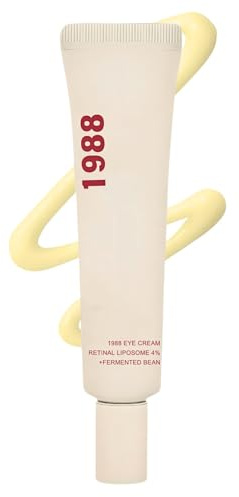 Crema de Ojos Antiedad 1988 + Sérum Retinal, Tratamiento Antiedad para Ojeras, Líneas de Expresión e Hinchazón, Aumenta la Elasticidad