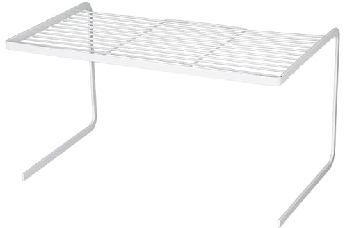 tapa encimera gas Placa de cubierta metálica para placa de gas de cocina, estantería apilable de varios niveles, estante de almacenamiento(White,43x27x10cm/16.9x10.6x3.9in)