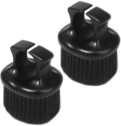 CLISPEED 2 Stück Bartbürsten Für Herren Knöchelbürste Aus Nylon Abs Mit Ringgriff Barber Zubehör Für Bartpflege Friseurzubehör Für Salon Und Zuhause