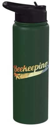 Vintage Beekeeping Lover Honeybee Stainless Steel Insulated Water Bottle