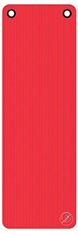 Gymnastikmatte / Yogamatte - ProfiGymMat 180 mit Ösen, 1.0 cm, rot