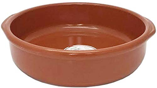 Azofra - Cazuela de barro de 28 cm apta para vitro