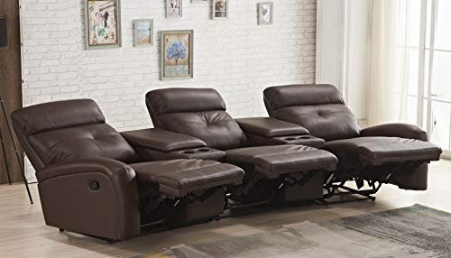Mapo Möbel Ledersofa Kinosofa Relaxcouch Fernsehsofa 5130-Cup-3-377