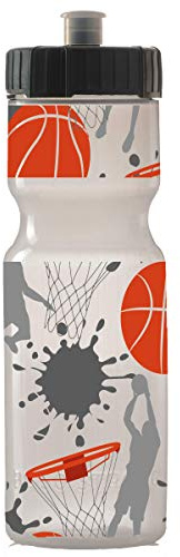 50 Strong | Basketball Water Bottle for Kids, 22 oz, Squeeze