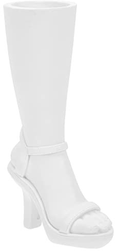 Yardwe Hochwertige Resin Hohe Absätze Vase Desktop Ornament Für Dekoration Kreative Blumenvase Für Trockenblumen Und Aromatherapie Weißes Design Für Stilvolle Raumgestaltung