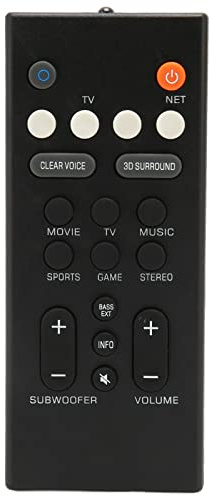 Mando a Distancia de Repuesto para Barra de Sonido para YAS 109BL YAS 209BL ATS 1090 ATS 2090 YAS1080 YAS 1080 ATS 1080 VAF7640, Batería CR2032 Necesaria (no incluida)