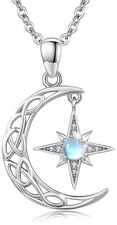 REDSUN Cadena de sol de plata de ley 925 ópalo/piedra lunar, collar de sol, colgante de oro, joyas chapadas en oro para mujeres, niñas, regalos