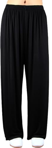 LYZXYZAI Tai Chi Pants Women Cotton Linen Kung Fu Wing Chun Training Pants Martial Arts Taichi Wushu Casual Harem Trousers Yoga Lantern Pant Martial Arts Morning Exercise Sweatpants,002,S