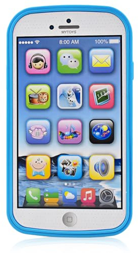 Toy Phone Baby Toys 1 2 3 Year Old Toddler Iphone Toy Baby MobilePhone Toy for Age 1 2 3 Year Old Boys Girls Phone Toys Gifts for Boys Girls 1-3 Birthday Present Age 6M + =