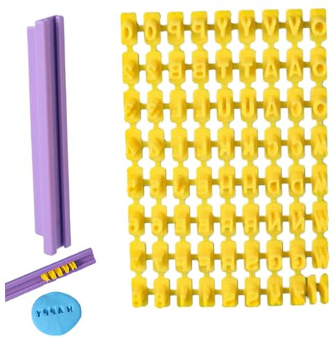 Cortador de galletas de alfabeto, simulación lindas moldes de letras, forma de letra de fondant cortador de letras, moldes creativos de galletas para la cocina del hogar