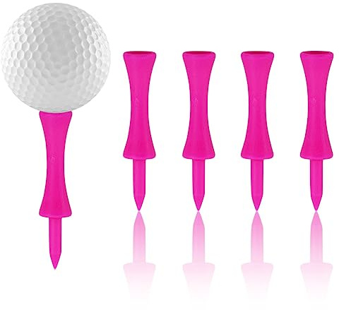 REBECASKYENS 100 Stück Rosa Golf Tees, 57mm Golf Tees Kunststoff (2-1/4)