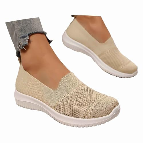 Sunnyuk Schecker Mujer Sandalias Cerradas Y Ortopédicos Sneakers Clásicos Slip-On, Combinan Con Todo: Se Pueden Combinar Tanto Ropa Informal Como De Trabajo Zapatos Cómodos Casuales Mesh Transpirable