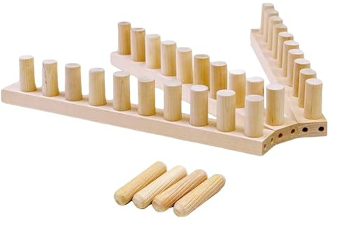 perfk Grober Strickdecken-Webstuhl, Garnhandwerk für Grobe Decken, Webstuhl, Heimdekoration, Holzstiftrahmen, Tragbar, Handstricken