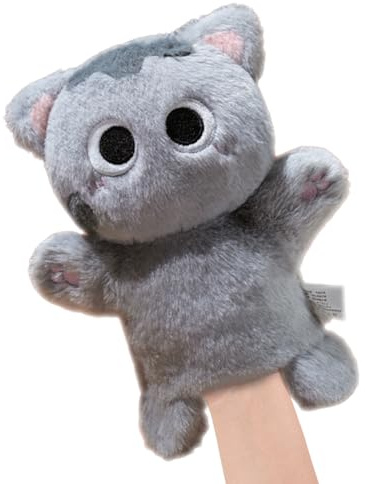 Katzen-Wrestling-Handschuh – Katzen-Handpuppe, Plüschtier, Schützender Armhandschuh Für Katzentraining, Fellpflege Und Spielen | Ellenbogenlange Haustierhandschuhe| Interaktive Handpuppe, Sicher Für Z