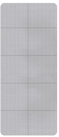 Pieghevole Portatile Tappetino Yoga Alta Densità Doppia Faccia Antiscivolo Tappeto Allenamento Non-Slip Comfort Versatile per Aerobica Functional Training Stretching Viaggi(Gray)