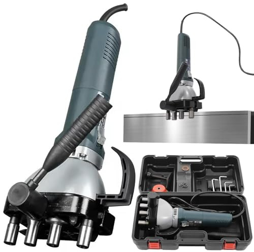 Bordatrice elettrica per condotti, compattatore per condotti d'aria da 1400 W, pressatrice per giunzioni per bordi di tubi per condotti rotondi quadrati diritti, curvi e sagomati 0.4-1.0mm