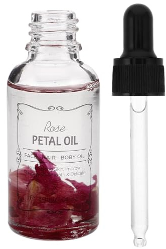 UTHCLO Aceite Esencial de Rosa Puro para Rostro y Cuerpo, Hidratante Natural Aroma Floral, Aceite para Masaje Facial y Capilar, Adecuado para Piel Sensible y Cuidado Aromaterapia