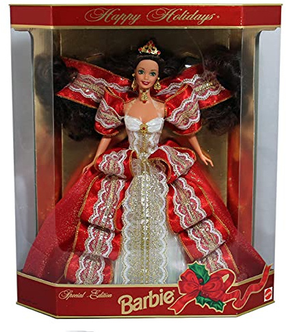 Barbie Happy Holidays Doll - Special Edition 10th Aniversary Hallmark 5th in Series (1997)