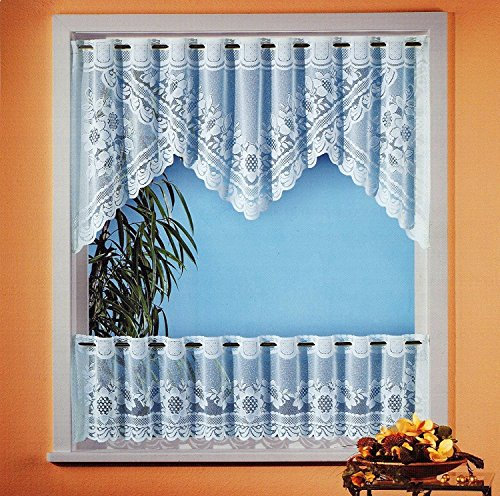 fashion-and-joy Gardine Vorhang Scheibengardine 2-teiliges Bistro-Set HxB 60x160 cm Aktion Typ160