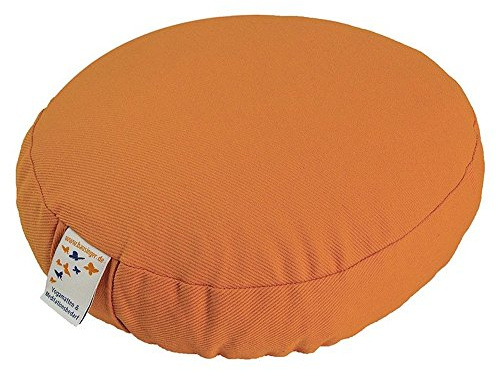Bausinger Meditationskissen Reise-Roshi, 24 x 8 cm, Füllung Buchweizenspreu, Bezug 100% Bio-Baumwolle