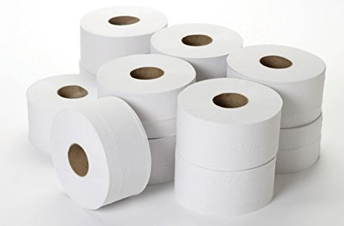 2-Ply Mini Jumbo Toilet Tissue Roll, 3 x 200 m (Pack of 12)