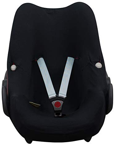 JYOKO KIDS Baby car seat cover liner made cotton compatible with Maxi Cosi Bebé Confort Pebble (Black Series)