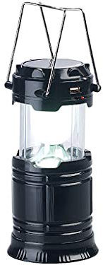 Semptec Urban Survival Technology 3in1-Solar-LED-Camping-Laterne, Handlampe & USB-Notlader, 80 Lumen