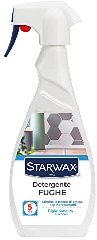 STARWAX - Detergente fughe - Elimina le tracce di grasso e calcare - Formula con candeggina - Azione rapida - Spruzzatore pratico - Prodotto in Francia - 3x500 ML