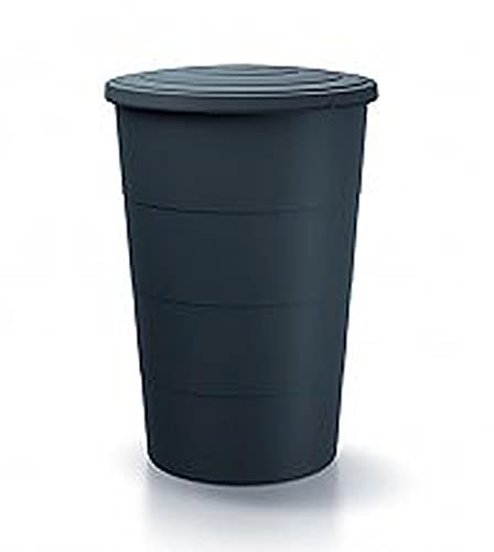 Regentonne 160L Regentonne aus glattem Kunststoff in der Farbe Anthrazit 60 (L) x 60 (B) x 87,8 (H) cm