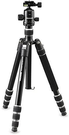 CULLMANN - 52323 - NANDO - 530TM RB8.5 - Stativ - Aluminium - Reisestativ - Leichtgewicht - Schnellspanner - Kompakt - Schwarz - 136 cm