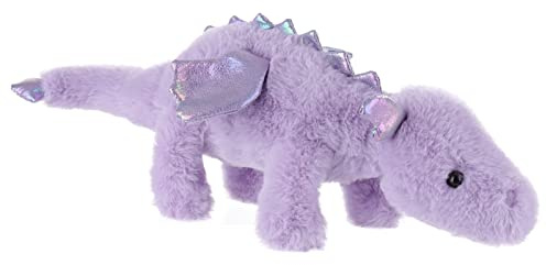 Apricot Lamb – Drakleksak liggande 38 cm – mjuk och tvättbar drake plysch present till barn baby flicka pojke (färg Volett)
