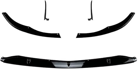 ESUKAR Auto Frontspoiler Frontlippe Spoiler für Mercedes-Benz C-Class W205 C205 S205 C63 AMG 2015-2022, Auto Frontschürze Lippe Spoiler ABS Frontstoßstange Splitter Diffusor Flügel Lippen