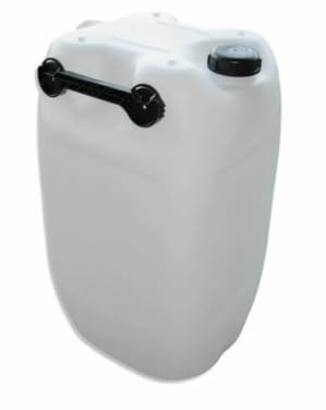 kanister-vertrieb® 60 L Getränke- Wasserkanister Natur mit Schraubdeckel (DIN 71) | Lebensmittelecht | Tragbar 3 stabile Griffe | Farbe natur | ohne BPA + Etikett