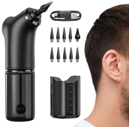 Ear Wax Removal Kit, Electric Water Powered Ear Cleaner, 2000mAh Rechargeable Ear Irrigation Kit, 4 Adjustable Pressure Ear Wax Remover, Electric Ear Cleaner with 10 Replaceable Tips