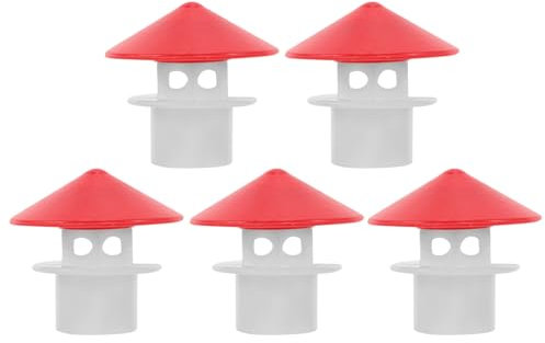 SUPVOX 5pcs Exhaust Vent Cap for Solar Water Heater Deflation Cap Umbrella Shape Easy Install