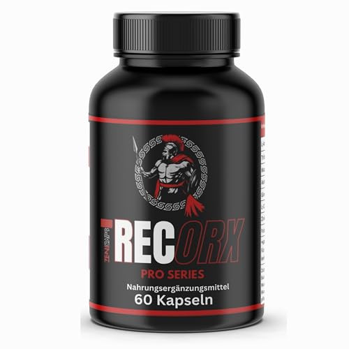 REC orx PRO Series 60 Kapseln für Aktive Männer – mit Zink für den Testosteronspiegel* | Einfache Anwendung | mit L-Arginin, Tribulus Terrestris, Maca, Ashwaganda EXTRA statt Gummy Bären