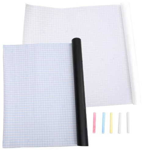 SEWACC 1 Satz Blatt Haushaltstafel Whiteboard-stick An Der Wand Tafel Tapete Trocken Abwischbares Kontaktpapier Wandtattoo Tafel Tapete Trocken Abwischbar Wiederverwendbare Tafel Pvc