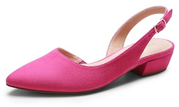 DREAM PAIRS Decolleté da donna con punta chiusa, Colore: rosa., 38 EU
