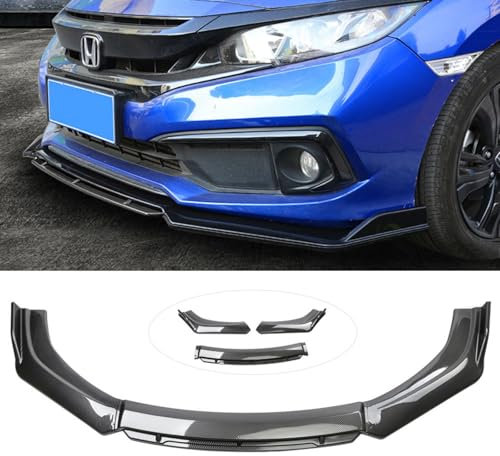 EESWCSZZ3 Auto Front Stoßstange Kinn Lippe Spoiler für Ford Kuga 2008-2013 2014 2015 2016 2017 2018 2019 2020 2021 2022 2023 2024, Front Stoßstange Lip Splitter Auto Zubehör,Carbon Fiber Color