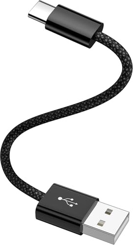 Carplay flätad kabel för iPhone 16 15 bil 30 cm, 18 W 3A flätad bilkabel för Apple CarPlay och Android Auto, USB till USB C-kabel snabbladdningsdata för Samsung A55 A54 A15 A34 Pixel 8a