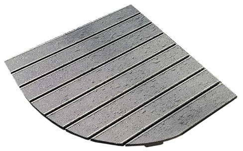 Castelmerlino Plateau de douche d'angle couleur gris côté 64 cm idéal pour receveurs de douche d'angle de côté 80 cm.