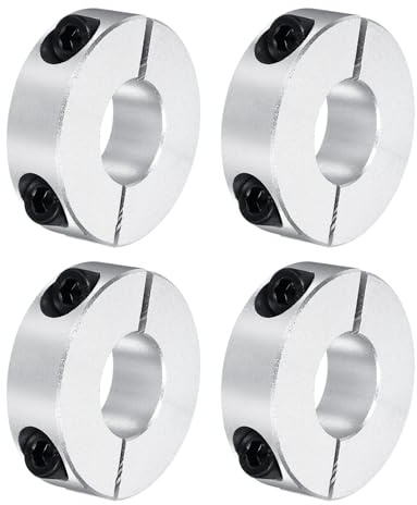 QUARKZMAN vågig ring 0,71 tum hål dubbel delad aluminium klämring vågringar med gängstift 4 stycken