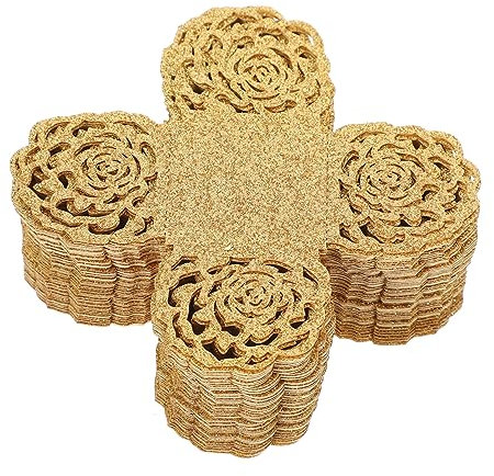 Cabilock 50 Stück Schokoladentablett Papierschalen Probenbecher Muffinförmchen zum Backen Portionsbecher hochzeitsdekoration pralinenverpackung Schokoladenbecher kleine Schokobecher Golden