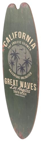 Garneck Cartel de Madera Tabla Surf Decoración Verano Temática Playera para Pared Hogar Oficina Baño Adorno Oceánico