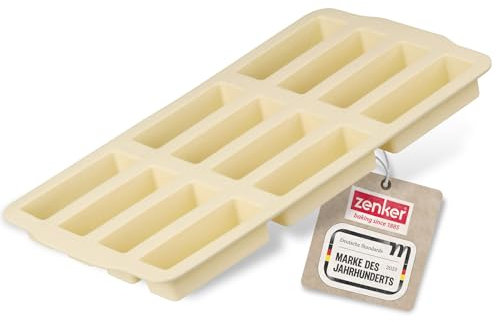 Zenker Muesli - Stampo per barrette - Stampo in silicone per 12 barrette - Forma in silicone con proprietà antiaderenti - Resistente al calore e lavabile in lavastoviglie
