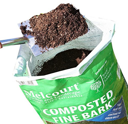 Melcourt Composted Fine Bark | 50L Bag | Organic Matter-Rich Soil Conditioner