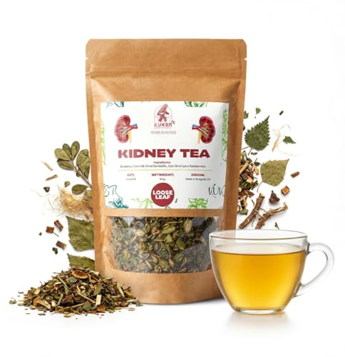 KUKER Urological Tea for Urinary Tract - Kidney Tea, Diuretic Tea Mix - Urinary Herbal Loose Tea For Prostate Health - Herbal Tea Mix, Supports Urological Wellness with Natural Ingredients - 100g