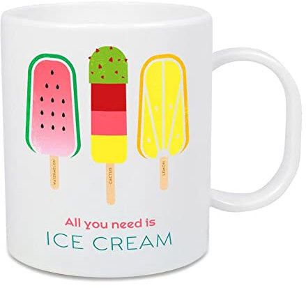 artboxONE Großer Kinderbecher All You Need is Ice Cream von Pia Kolle - Typografie