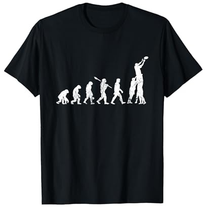 Funny Rugby Player - Evolution Of Rugby T-Shirt, Men, Black, Large